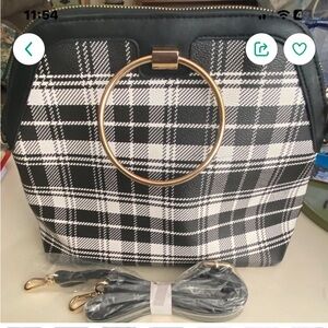 IMAN 2-in-1 Tote/Crossbody BLACK